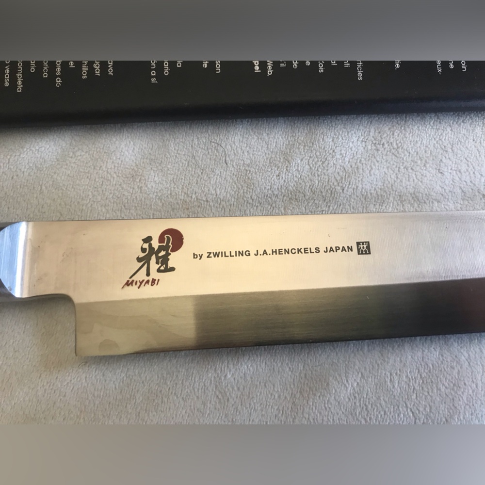 MIYABI by Zwilling JA Henckel Stainless Steel Sashimi/Yanagiba Carving Knife - Picture 2 of 5